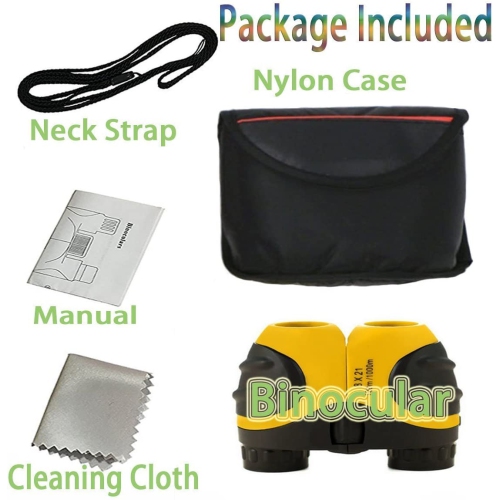 Jumelles compactes antichocs 8x21 pour enfants - jouets pour garçons et filles