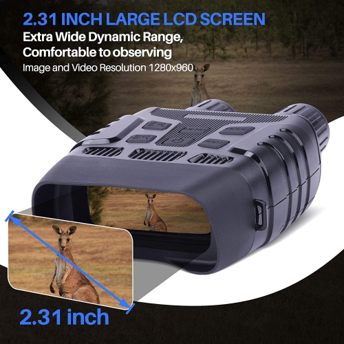Digital Night Vision Binoculars 984ft Infrared Night Vision Googgles with 32G Memory Card 2.31 inch LCD Screen for Hunting & Surveillance