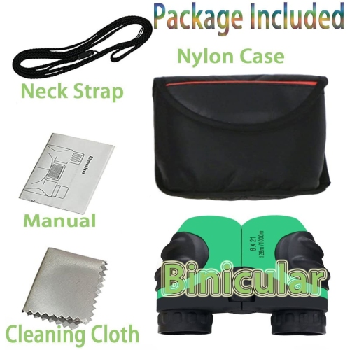 8x21 Compact Shock Proof Kids Binoculars for Kids Gifts - Best Boys and Girls Toys