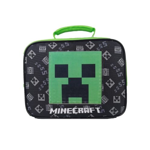 Minecraft Creeper Big Face Lunch Bag