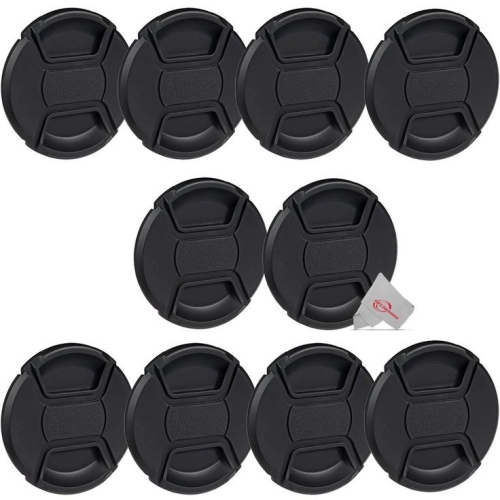 BOWER  10X 58MM Center Pinch Snap On Lens Cap Front Dust Cover for Camera Lenses