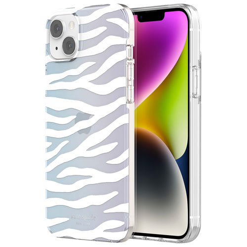 kate spade new york Fitted Hard Shell Case for iPhone 14 Plus - Zebra