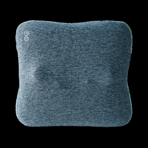 Hi5 Bravo Shiatsu 4D Kneading Deeep Tissue Massage Throw Pillow, Grey Blue