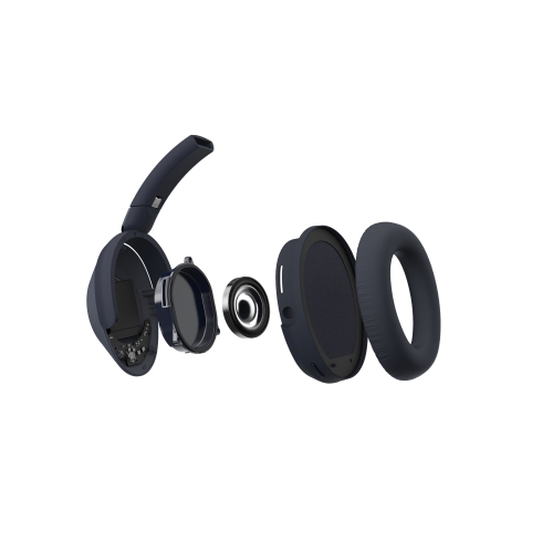 Noise Cancelling Bluetooth Headphones 35Hr Battery - Wireless, Microphone, Outer Touch Controls, Spatial Audio, Multipoint Connectivity, Ambient Mode