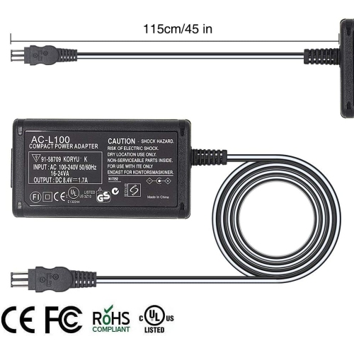 Dolaer AC Adapter Charger Compatible Sony Handycam DCR-TRV230 TRV33 TRV210 TRV250 TRV260 TRV280 TRV330 TRV340 TRV460 TRV480 TRV510 TRV520 TRV530