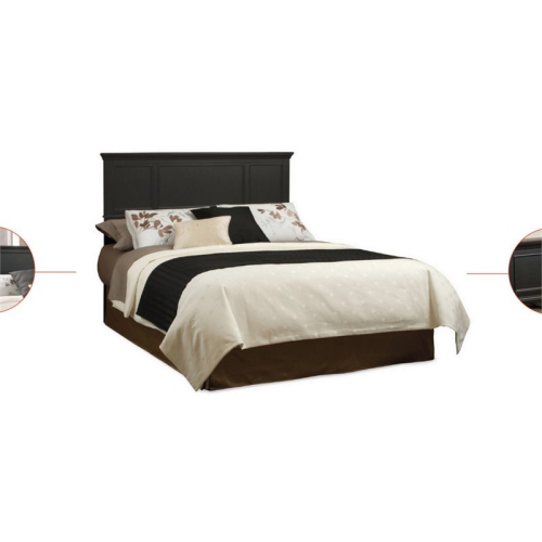 Homestyles Bedford Wood King Headboard in Black