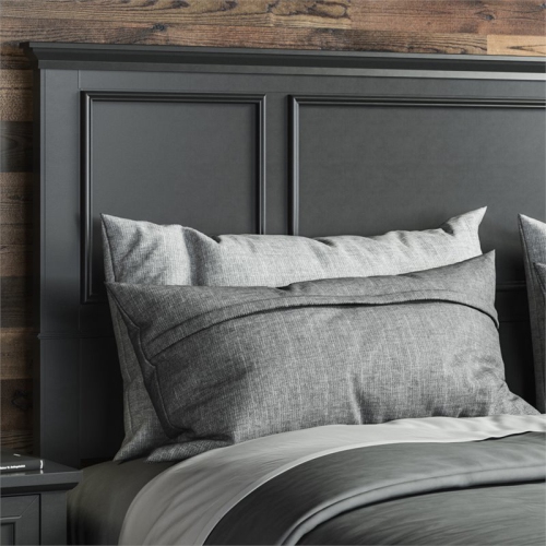 Homestyles Bedford Wood King Headboard in Black