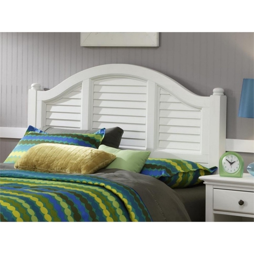Homestyles Bermuda Wood Queen Headboard in Off White