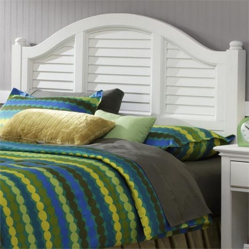 Homestyles Bermuda Wood Queen Headboard in Off White