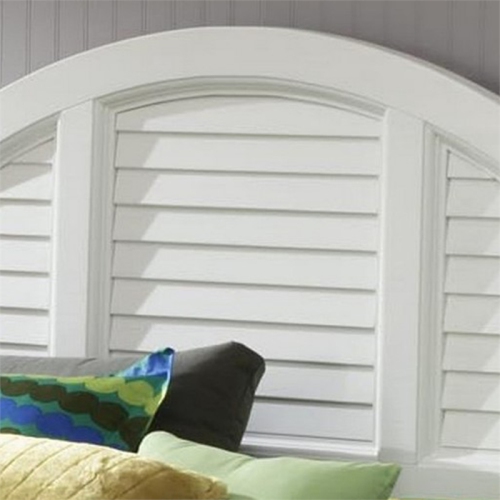 Homestyles Bermuda Wood Queen Headboard in Off White