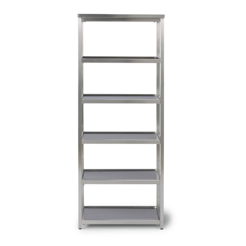 HOMESTYLES  Bold Stainless Steel Six Tier Shelf