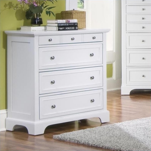 HOMESTYLES  Naples Wood Chest In Off In White