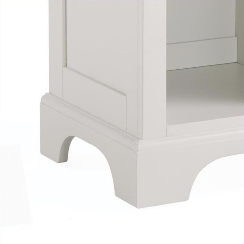 Homestyles Naples Wood Nightstand in Off White
