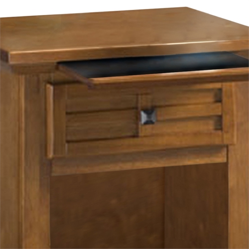 Homestyles Arts & Crafts Wood Nightstand in Brown