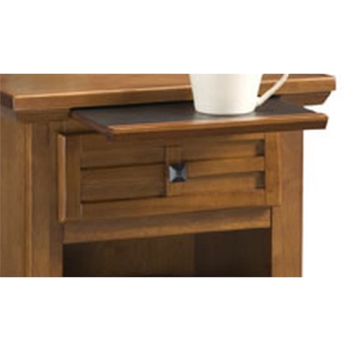 Homestyles Arts & Crafts Wood Nightstand in Brown