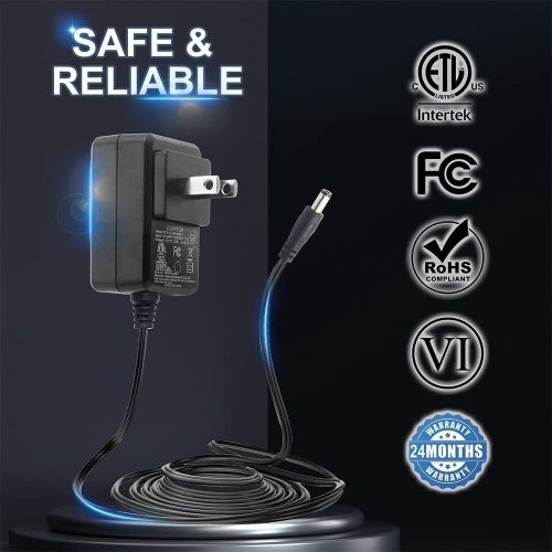 Dolaer New Universal 5V 2A/2000mA DC Power Supply Adapter, 100~240V AC 50/60Hz to 5V DC 2A 10W Power Adapter Wall Charger, for USB Hub, Tablets, Baby