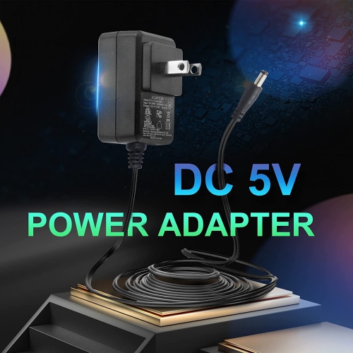 Dolaer New Universal 5V 2A/2000mA DC Power Supply Adapter, 100~240V AC 50/60Hz to 5V DC 2A 10W Power Adapter Wall Charger, for USB Hub, Tablets, Baby