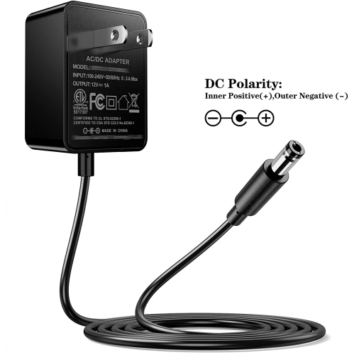 Dolaer 12V 1A AC Adapter Charger Replacement w/8 Tips, Regulated Power Supply Cord for LED Strip Light, CCTV Camera, BT Speaker, GPS, Webcam, Router,