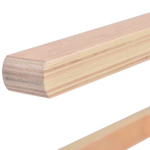 Topbuy 4 pcs 17" Round Stacking Stool Dining Chair Set Backless Wood Seats Natural