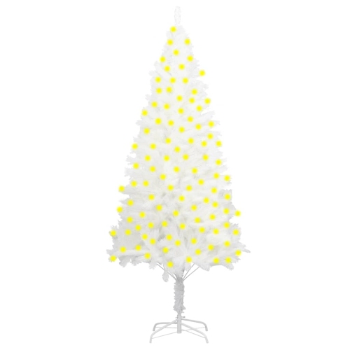 VIDAXL  Artificial Christmas Tree With Leds White 94.5"