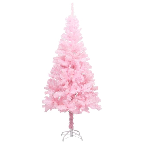 VIDAXL  Artificial Christmas Tree With Stand 59.1" Pvc In Pink