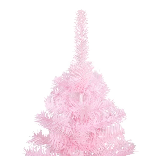 vidaXL Artificial Christmas Tree with Stand Pink 59.1" PVC