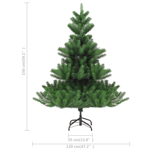 vidaXL Nordmann Fir Artificial Christmas Tree Green 59.1"