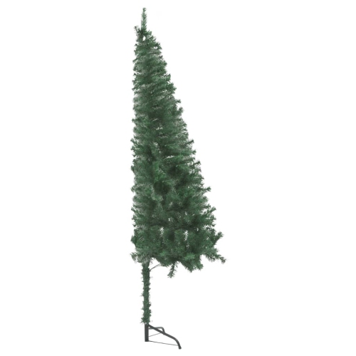 vidaXL Corner Artificial Christmas Tree Green 59.1" PVC