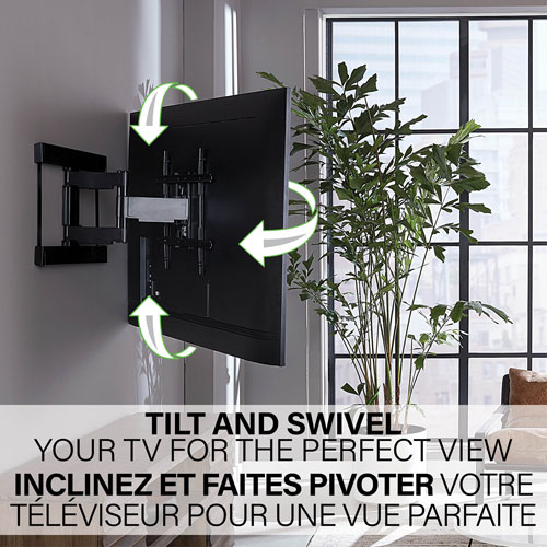 Image 16 of 18.. Sanus Super Slim 40" - 90" Full Motion TV Wall Mount - Only at Best Buy