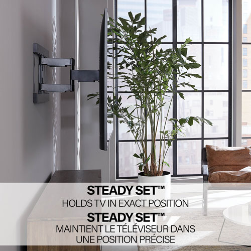 Image 17 of 18.. Sanus Super Slim 40" - 90" Full Motion TV Wall Mount - Only at Best Buy