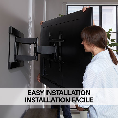 Image 18 of 18.. Sanus Super Slim 40" - 90" Full Motion TV Wall Mount - Only at Best Buy