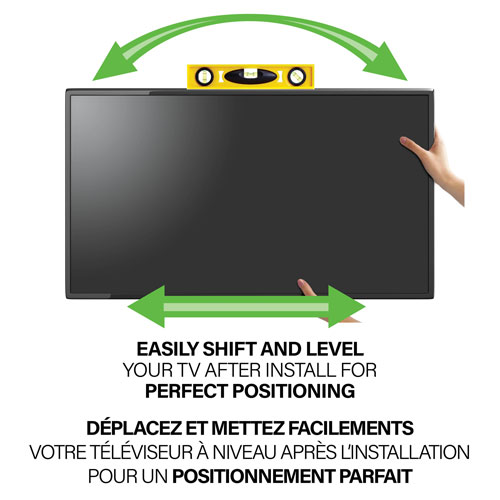Image 7 of 18.. Sanus Super Slim 40" - 90" Full Motion TV Wall Mount - Only at Best Buy