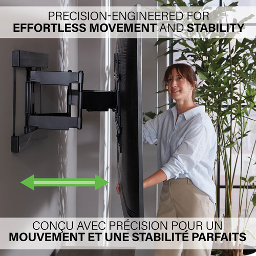 Image 12 of 18.. Sanus Super Slim 40" - 90" Full Motion TV Wall Mount - Only at Best Buy