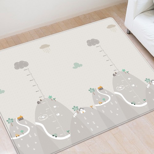 Baby Double-Side Folding Non-Toxic Non-Slip Reversible Waterproof XPE Playmat with Carrying Bag - D14