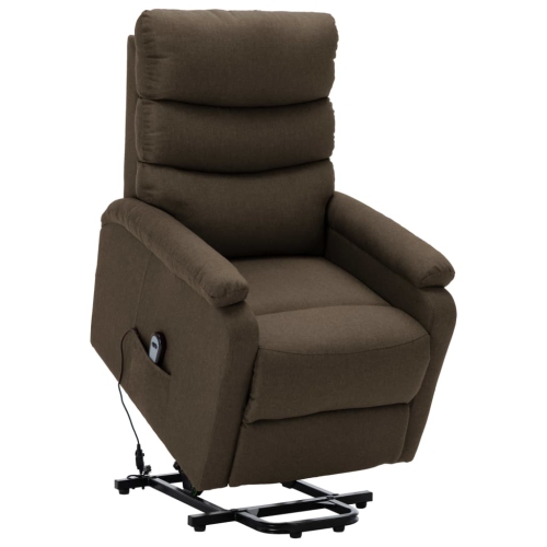 vidaXL Stand-up Recliner Brown Fabric