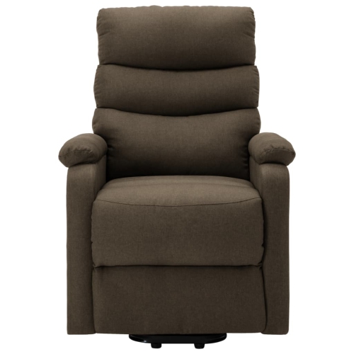 vidaXL Stand-up Recliner Brown Fabric