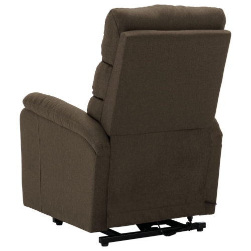 vidaXL Stand-up Recliner Brown Fabric