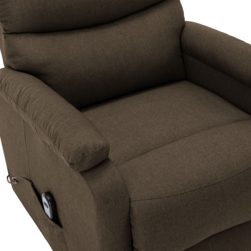 vidaXL Stand-up Recliner Brown Fabric