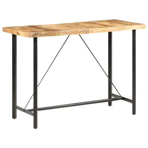 VIDAXL  Bar Table 59.1"x27.6"x42.1" Rough Wood In Mango