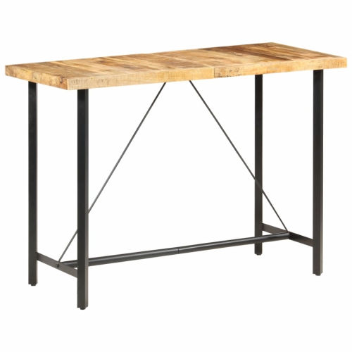 vidaXL Bar Table 59.1"x27.6"x42.1" Rough Mango Wood