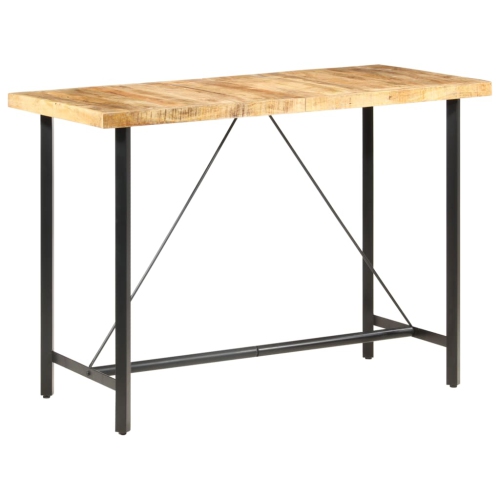 vidaXL Bar Table 59.1"x27.6"x42.1" Rough Mango Wood