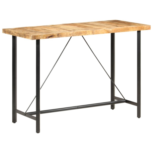 vidaXL Bar Table 59.1"x27.6"x42.1" Rough Mango Wood