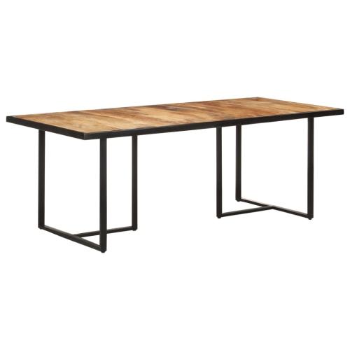 VIDAXL  Dining Table 78.7" Rough Wood In Mango