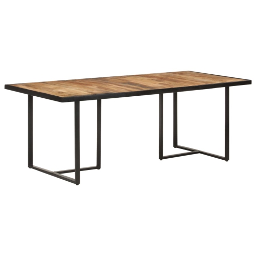 vidaXL Dining Table 78.7" Rough Mango Wood