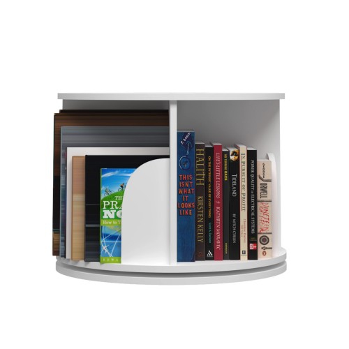 1 Tier 360° Rotating Table Stackable Shelves Bookshelf Organizer