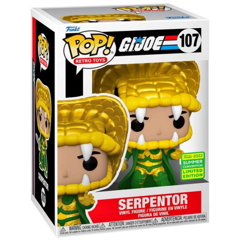 Pop Retro Toys G.I. Joe 3.75 Inch Action Figure Exclusive - Serpentor #107
