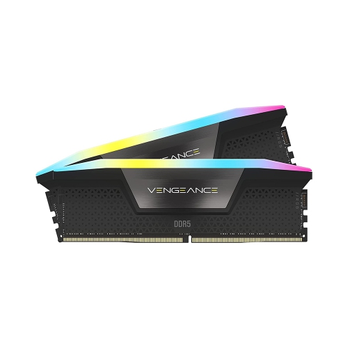 Mémoire DDR5 5200&nbsp;MHz CL40 noire 1,25&nbsp;V Vengeance RGB 32&nbsp;Go DE CORSAIR pour PC (CMH32GX5M2B5200C40)