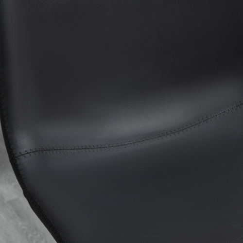 HOMCOM Adjustable Bar Stools Set of 2, Swivel Barstools with Back and Footrest, Faux Leather Counter Height Bar Chairs for Kitchen, Dining Room, Bar,