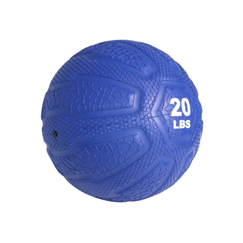 PRISP Ballon Medicine Ball en Caoutchouc - Balle Pour Entraînements de Musculation et Fitness, 20 lbs