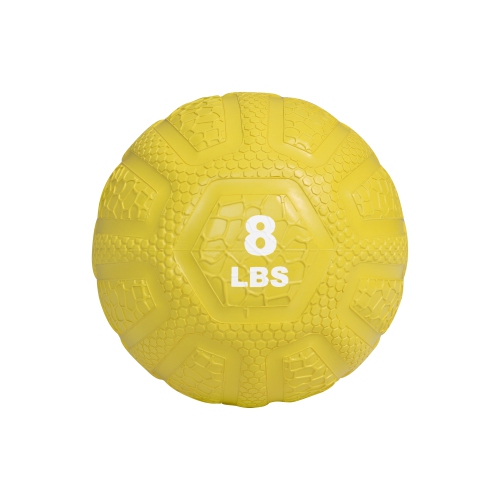 PRISP Ballon Medicine Ball en Caoutchouc - Balle Pour Entraînements de Musculation et Fitness, 8 lbs